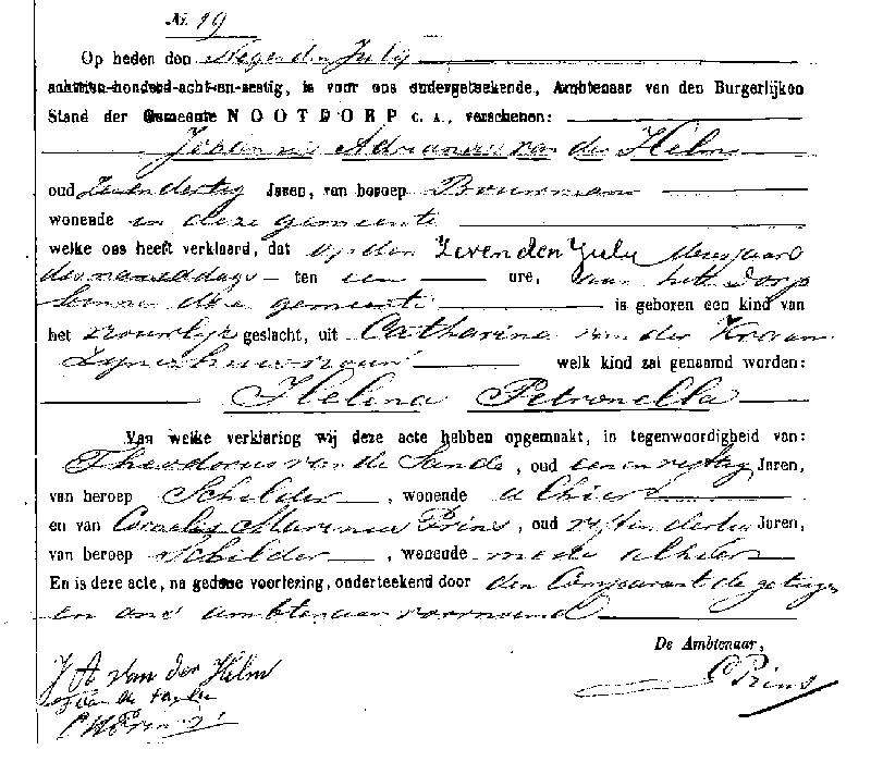 18850417 huw akte 1 Jacobus vd Klugt - Petronella vd Helm